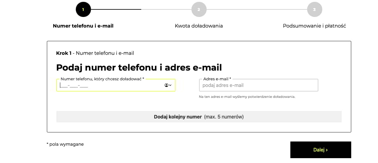 doładowanie a2mobile przez Internet
