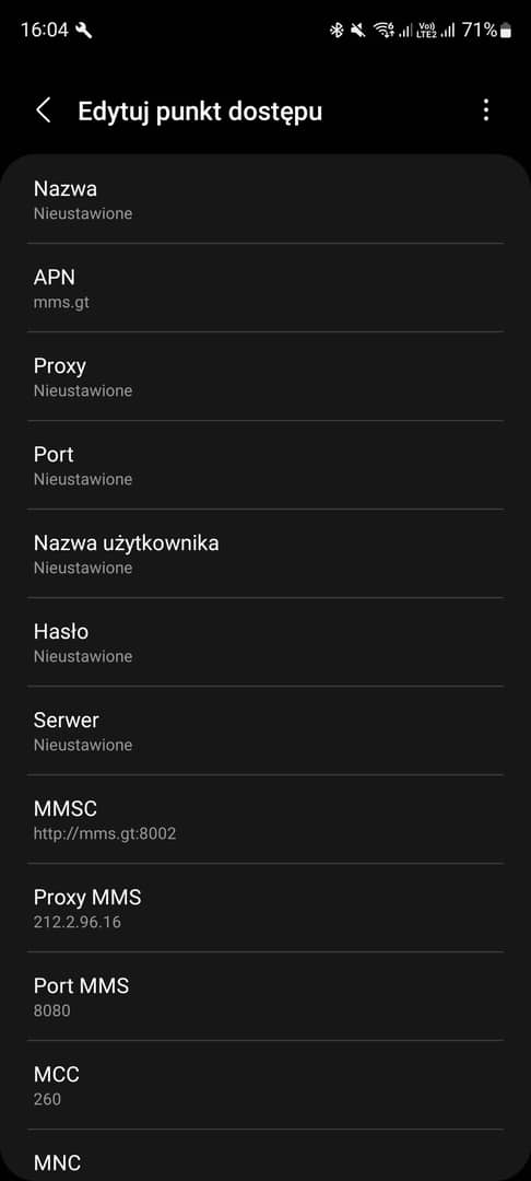 MMS lajtmobile ustawienia APN android