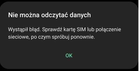 Błąd przekierowania połączenia