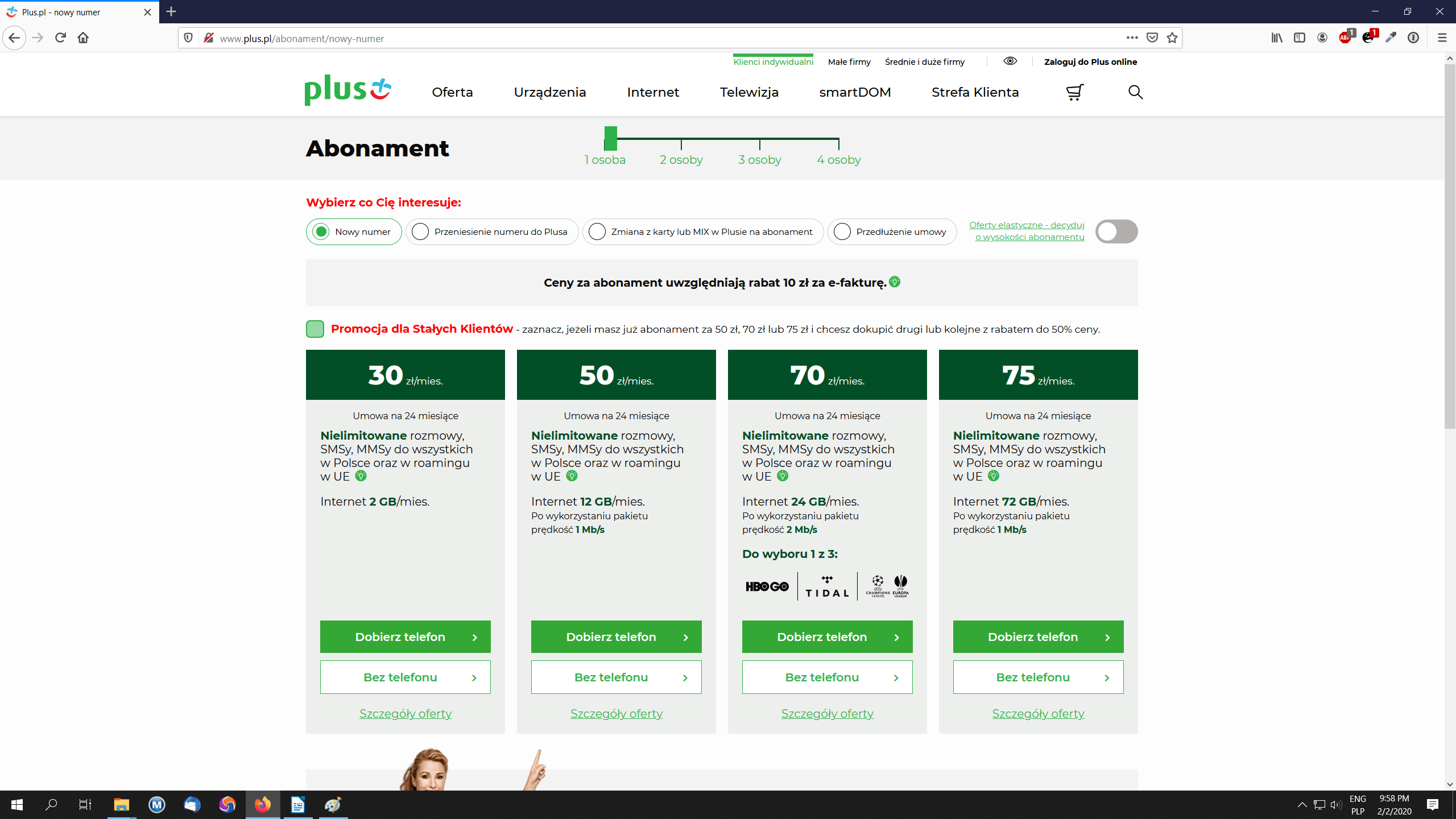 oferta abonamentow w Plus jakaoferta.pl
