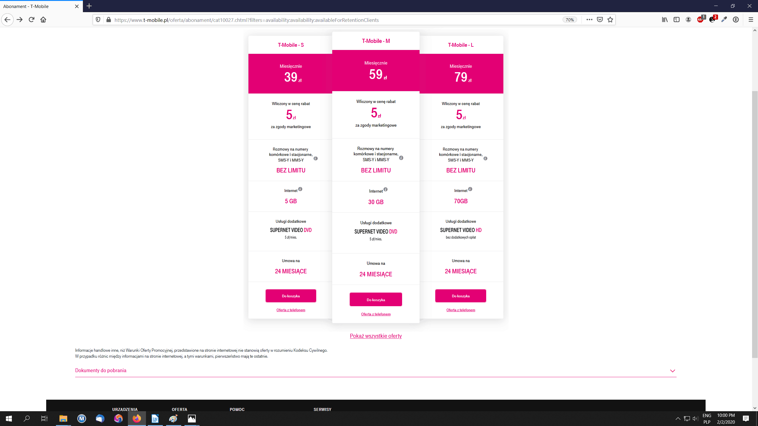 oferta abonamentow w t-mobile jakaoferta.pl