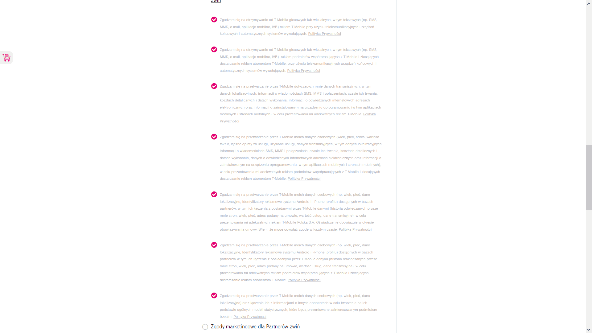 T-Mobile i zgody marketingowe