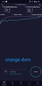 predkosc internetu Orange